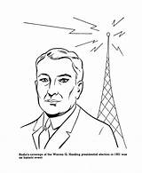 Harding Warren Coloring Pages Presidents Printables Usa Go President Print Next Back sketch template