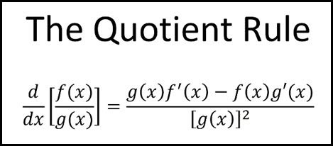differentiation quotient rule andymathcom