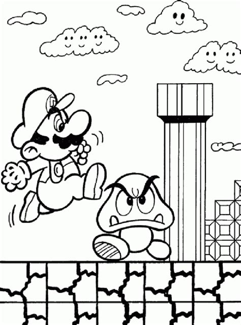 printable super mario coloring pages everfreecoloringcom