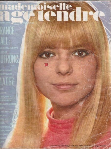 France Gall Mademoiselle Age Tendre Magazine July 1967 Cover Photo