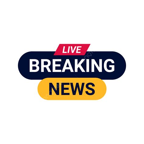 label tv breaking news png vector psd  clipart  transparent background