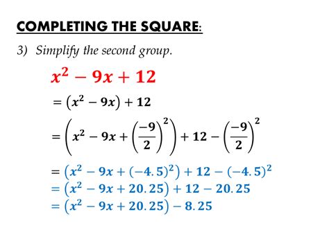 completing  square igcse  mathematics realm