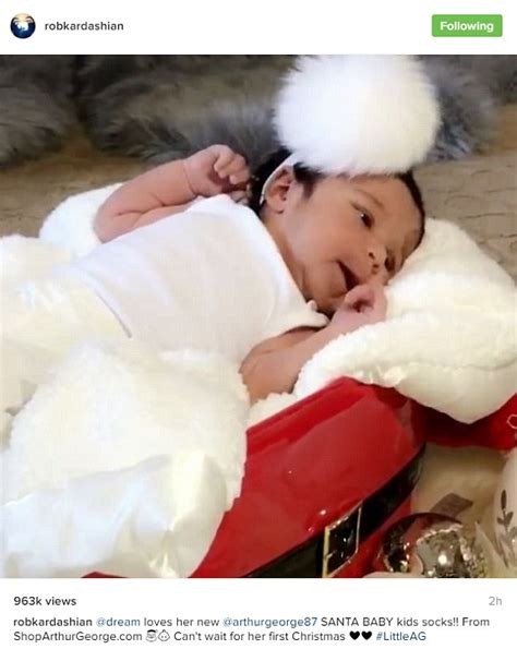 dream kardashian advertises christmas socks from dad rob s new collection daily mail online