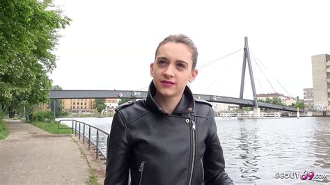 german casting agent public pickup from skinny adult hot