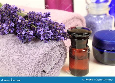 lavender spa stock image image  flower composition