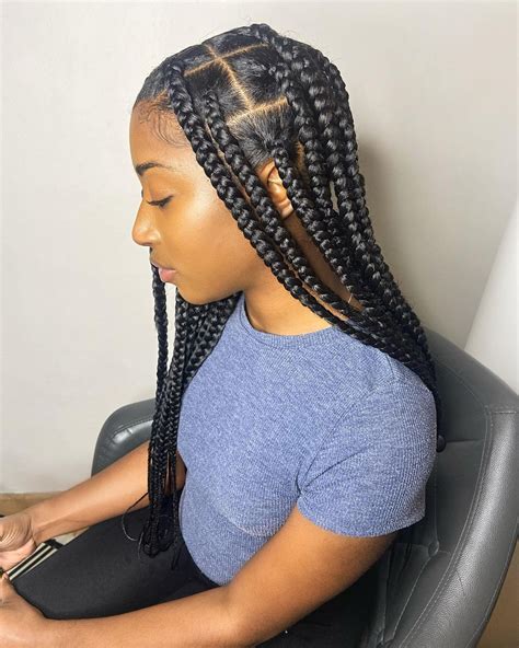 20 cute knotless braids hairstyles 2021 fabulous knotless box braids
