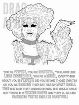Drag Race Pages Colouring Comments sketch template