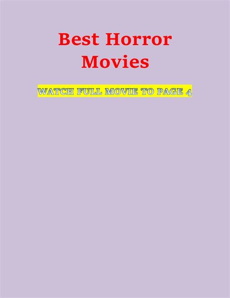 Best Horror Movies On Hulu The 20 Best And Scariest Horror Movies You