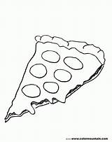 Pizza Coloring Pages Cheese Print Hut Printable Sheet Steve Drawing Color Clipart Kids Getcolorings Getdrawings Cartoon Popular Library Food Insertion sketch template