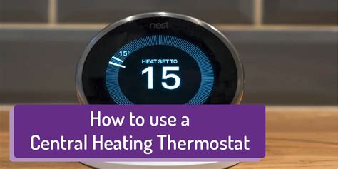 central heating thermostat settings timer boiler central