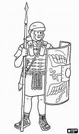 Rom Soldaat Romani Malvorlage Romano Romanos Romeinse Pilum Legionario Ausmalen Gewapend Rome Antichi Armor Pintar Spear Kleurplaten Speer Zwaard Gratismalvorlagen sketch template