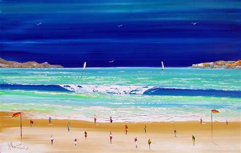 australian beach painting original art seascape art