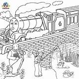 Gordon Trains Crossing Childrens sketch template