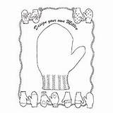 Brett Jan Coloring Pages Mitten Hat Toddlers Top sketch template