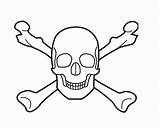 Coloring Pirate Skull Pages Printable Clipart Skulls Library Colour Clip sketch template