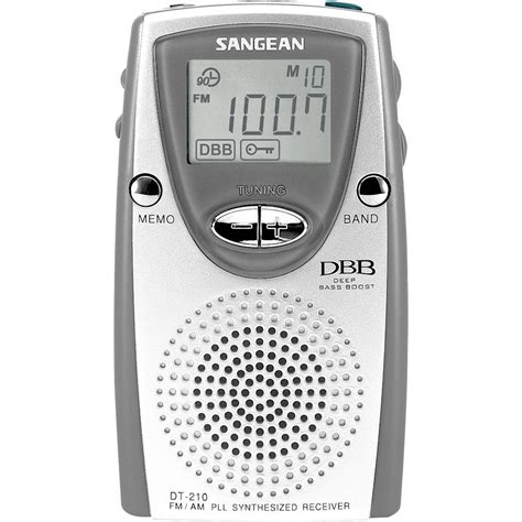 buy sangean amfm pocket radio silver dt