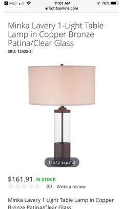 table lamp height   table