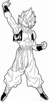 Gogeta Dragon Ball Goku Coloring Super Pages Saiyan Drawing Dbz Draw Easy Sketch Gt Tutorial Steps God Clipart Coloriage Color sketch template