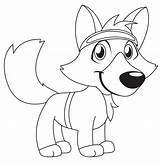 Fox Cartoon Coloring Pages Printable Categories sketch template