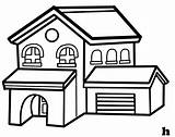 House Drawing Line Clipart Houses Clip Drawings Clipground sketch template