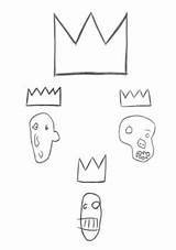 Basquiat Michel Crowns Theartstory sketch template