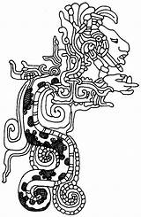 Aztec Goddesses Quetzacoatl sketch template