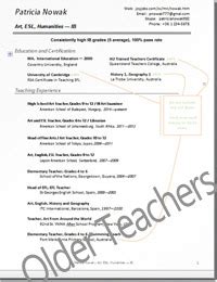 cv resume sampler teaching  administrative jobs