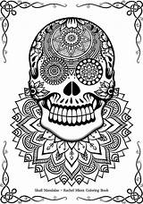 Skulls sketch template