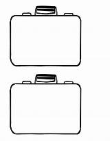 Suitcase Shamrock Clipartmag Cliparting sketch template