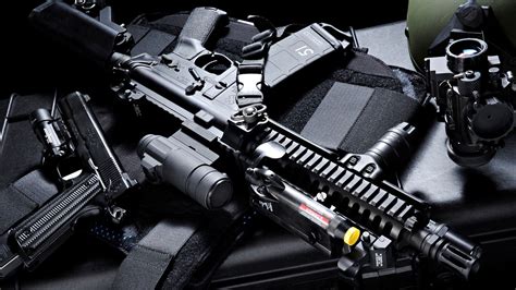 assault rifle full hd wallpaper  background image  id
