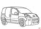 Peugeot Bipper Coloring Pages Drawing Minivan Printable Main Skip Super Paper sketch template