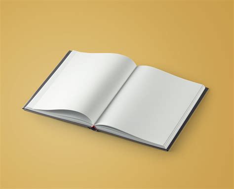 open book cover mockup