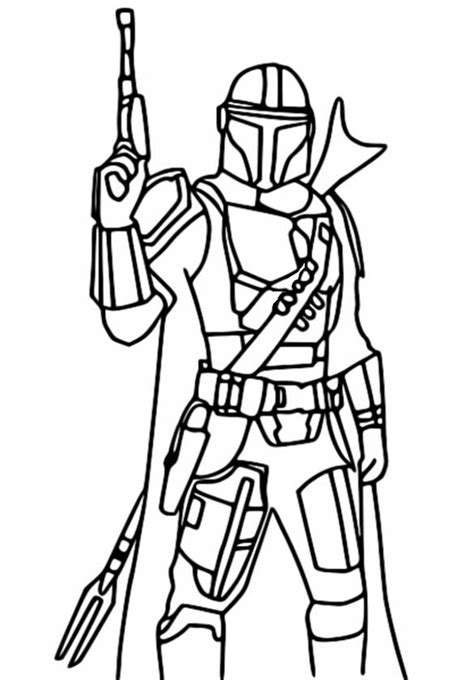 mandalorian coloring pages best coloring pages for kids