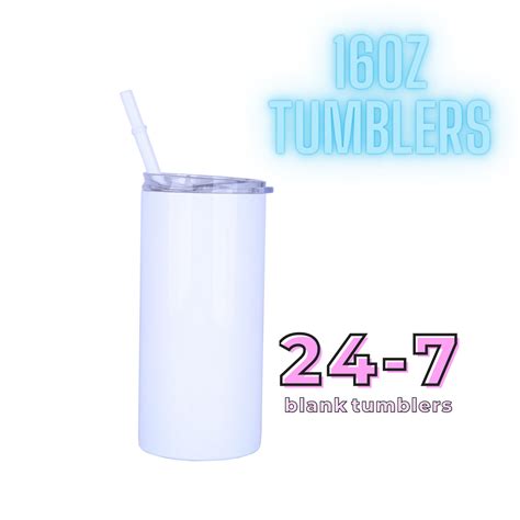 oz straight blank sublimation tumbler kid size tumbler etsy