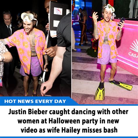 Justin Bieber Caught Dancing With Other Women At Halloween Party In New