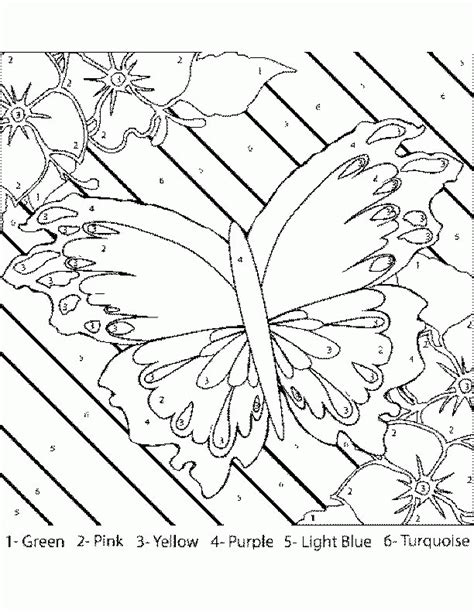 color  number adult coloring coloring pages