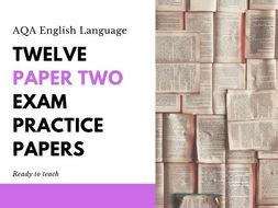 english language paper  exam practice papers teaching resources