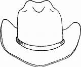Hat Drawing Cowboy Outline Coloring Fedora Clip Pages Clipartmag Easy sketch template