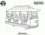 Daniel Tiger Coloring Pages Kids Neighborhood Printable Printables Trolley Sid Kid Science Color Print Pbs Birthday Tigers Train Sheets Party sketch template