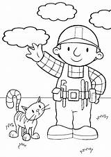 Builder Bob Coloring Pages Kids Printable Color Print Bestcoloringpagesforkids sketch template