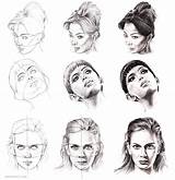 Face Draw Drawings Step Drawing Faces Tutorials sketch template