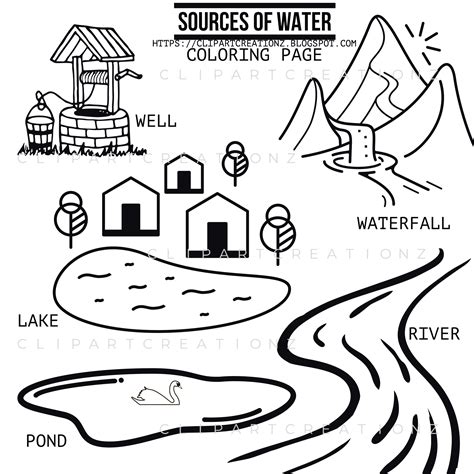 sources  water coloring clipart