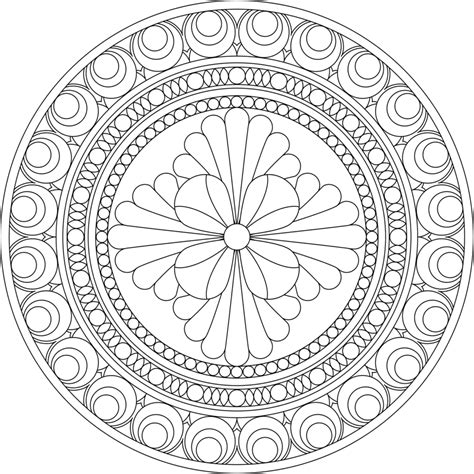 printable mandala printable stress relief coloring pages  adults