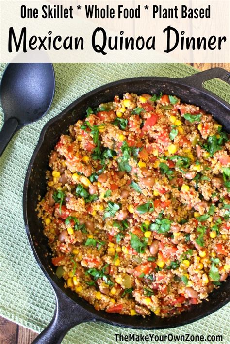 skillet mexican quinoa dinner recipes eatright
