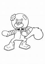 Sandy Coloring Pages Spongebob Cheeks Getdrawings Library Clipart Popular sketch template