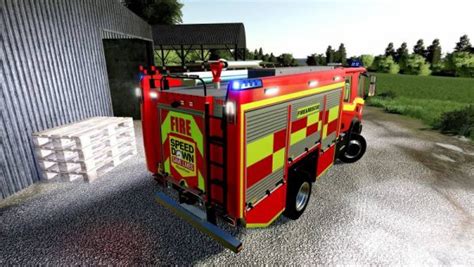 fs scania uk fire engine  farming simulator    mods