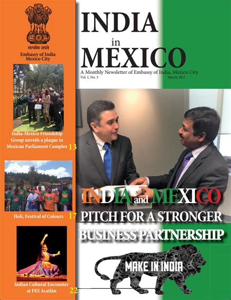 india  mexico newsletter march   embassy  india  mexico issuu