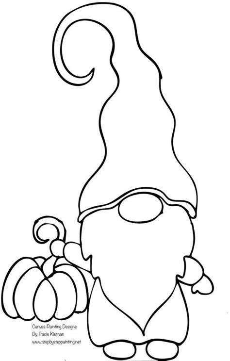 pattern printable gnome template
