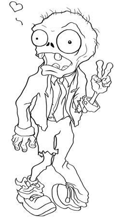 realistic zombie coloring pages