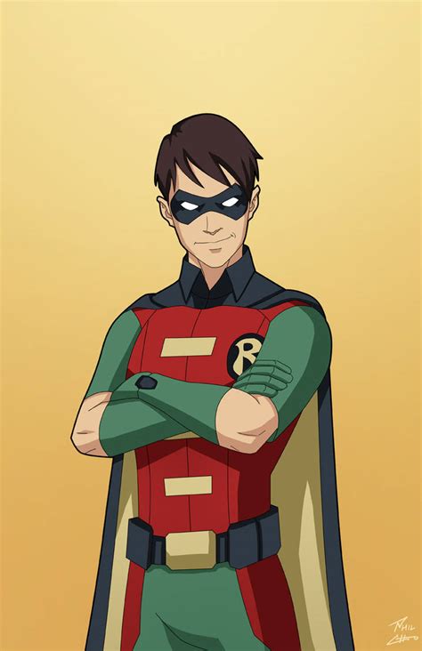 the first robin dick grayson commission by phil cho on deviantart